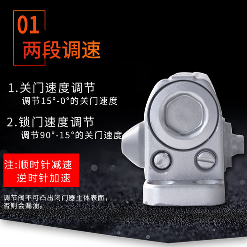 大地迪高防火闭门器液压缓冲不定位B3消防通道家用自动关门GA933C