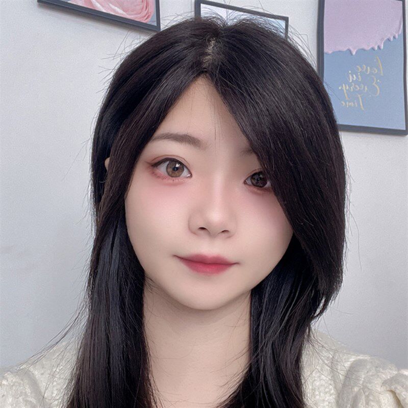 全顶双递针发块假发女全真发大面积头顶补发片遮白自由分蓬松自然