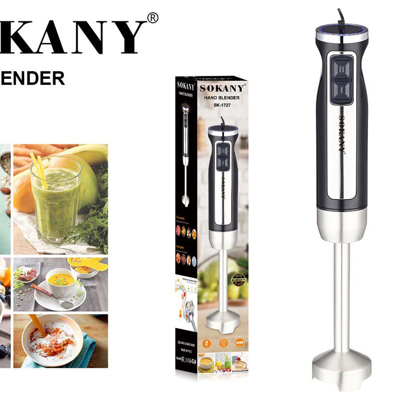 跨境SOKNY1727搅拌棒家用便携辅食果蔬碎冰料理棒不锈钢粉碎机