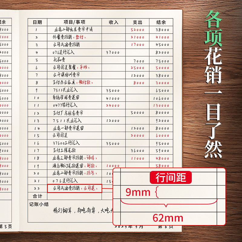 每日记账本手帐明细账收入开支出现金日记帐记事本家庭生活日常理