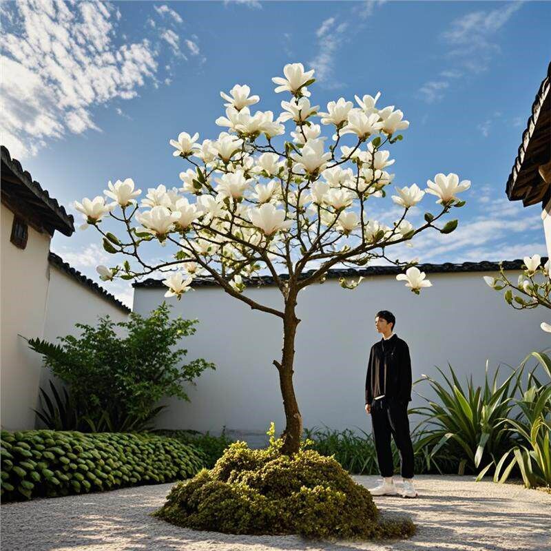 特大紫玉兰花树苗带花苞室外庭院别墅盆栽地栽植物四季耐寒风景树