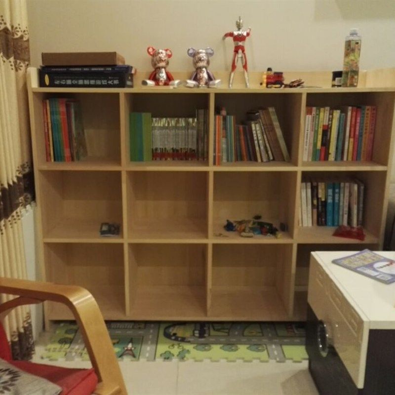 订做实木自由组合格子柜简易儿童书架松木书柜储物收纳小柜子置物