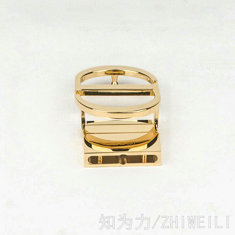 30CD腰带扣配件女裤腰带头男打孔皮带扣女式皮带扣头钉扣实心纯铜