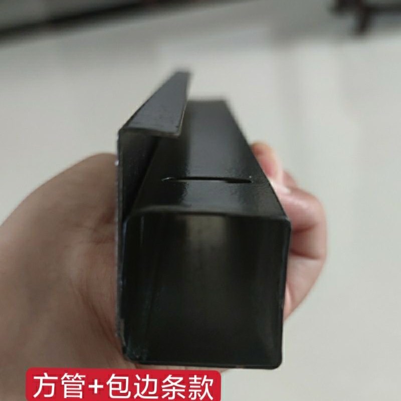 瓷砖展架挂墙包边无缝冲孔条收边管锁墙式陶瓷地砖样板样品展示架