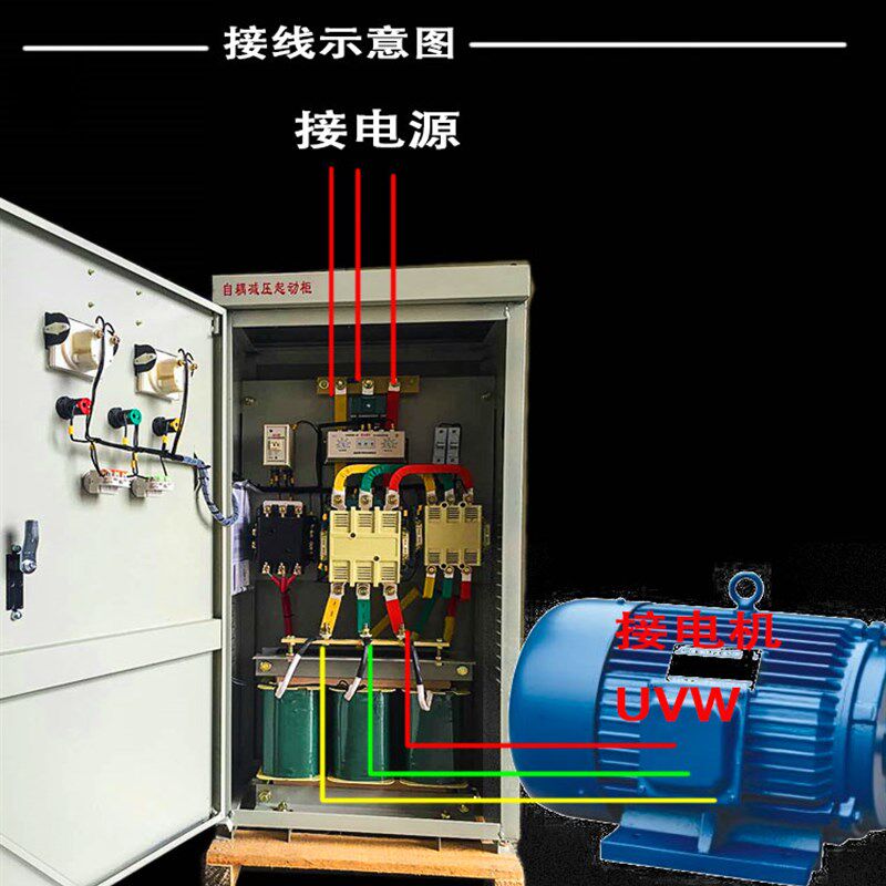 星三角自藕降压启动控制柜启动器起动器22KW30KW40KW55KW75KW90KW
