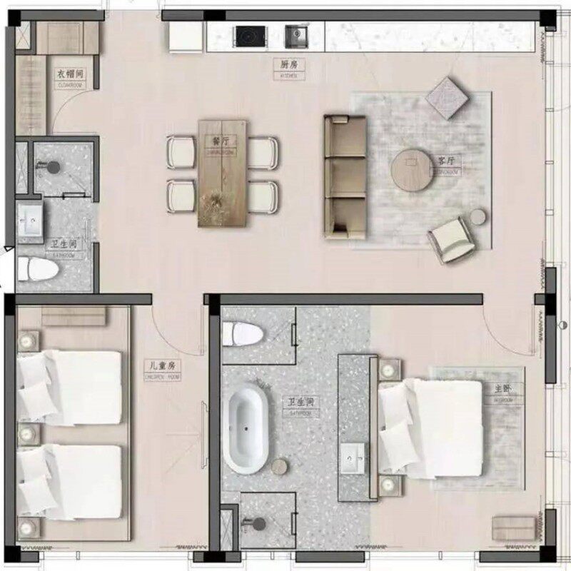 户型分析家居布局买房子选房屋看家宅办公室住宅装修缺角风景山水