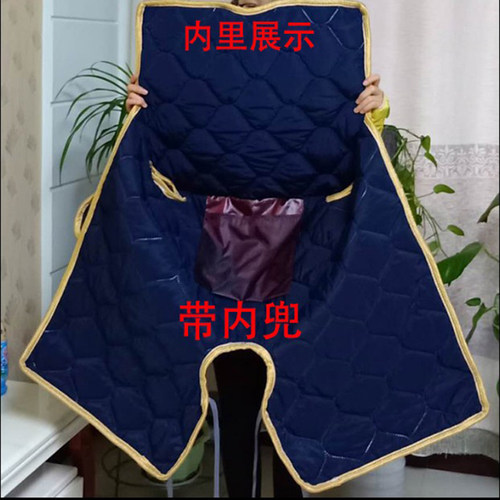 弯梁电动摩托车挡风被双面防水保暖护膝冬季保暖春秋防风110式女