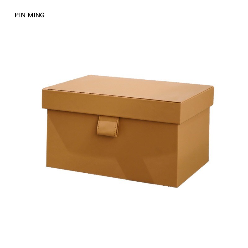 样品屋展示中心礼品皮质收纳箱样板房间家用收纳盒整理箱储物盒展