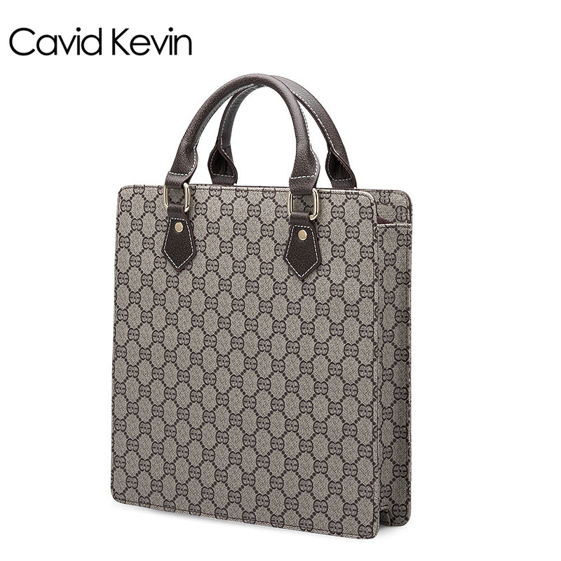 Cavid Kevin新款商务公文包竖款手提男包单肩包休闲包大容量旅行