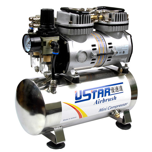 优速达Ustar U-601G 602G模型上色喷漆气泵带储气罐送喷笔上色套