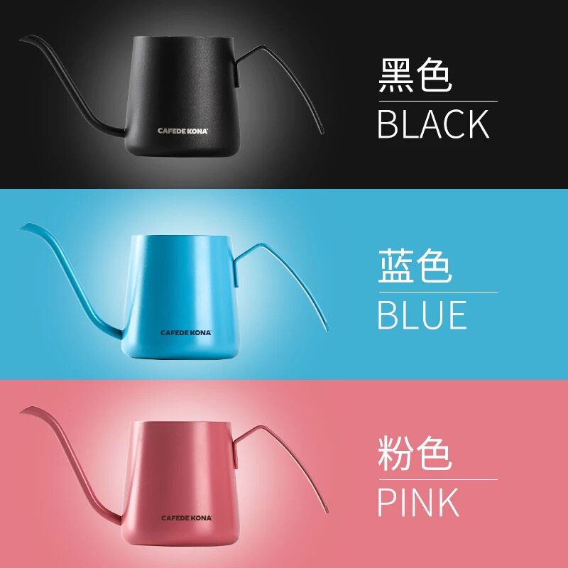 CAFEDE KONA迷你挂耳咖啡手冲壶长嘴细口滴漏式细嘴壶咖啡壶套装