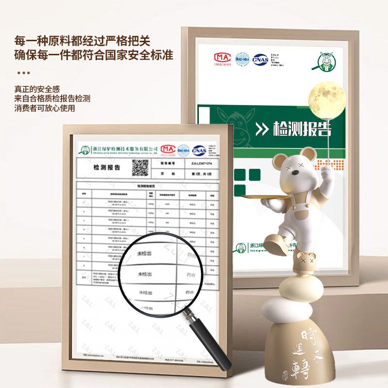 时来运转暴力熊落地摆件轻奢客厅电视柜沙发旁装饰品乔迁新居礼品