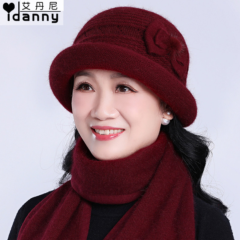 老人帽子女奶奶秋冬天保暖盆帽加绒加厚老太太冬季中老年人妈妈帽