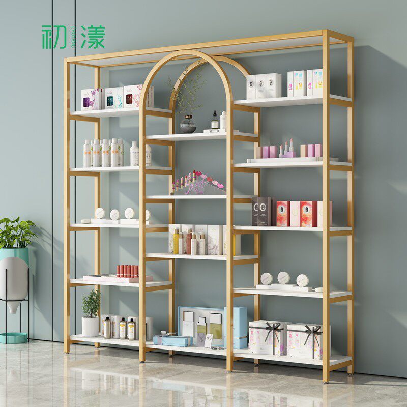 轻奢展示架美甲展示柜产品货架美容院置物架甲油胶柜子展柜多功能