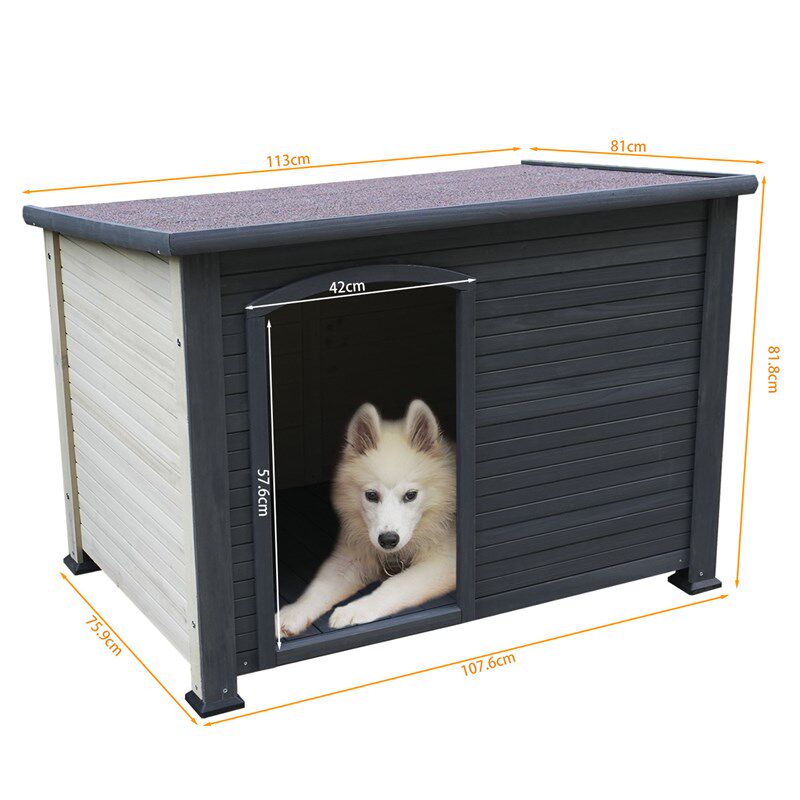 室外狗房子冬季保暖大型犬狗屋四季通用木制狗窝户外防雨宠物窝