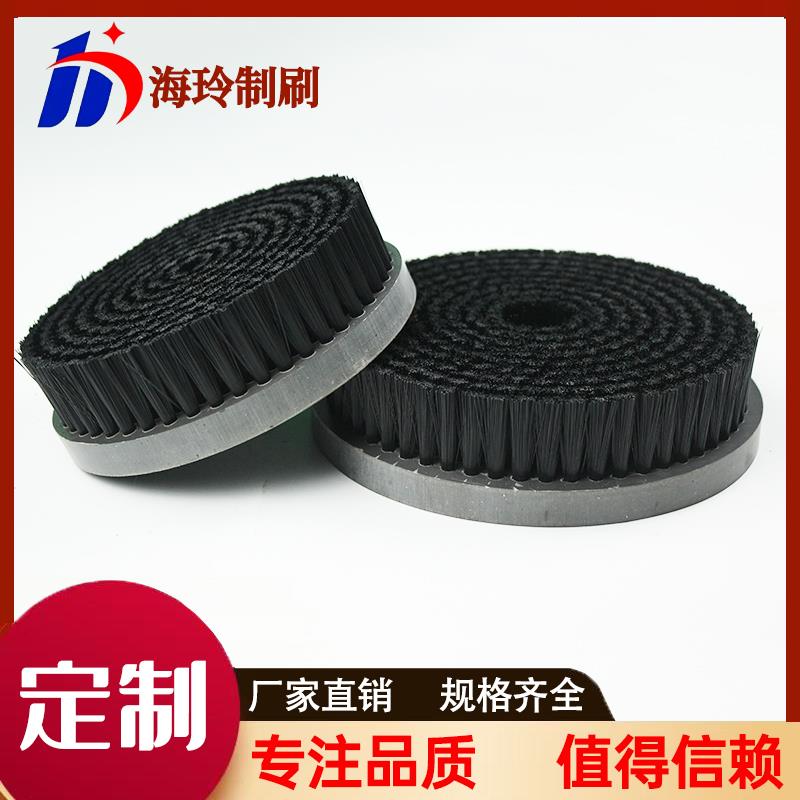 尼龙丝毛刷猪鬃马尾工业毛刷圆盘刷子抛光刷圆形刷子厂家定制