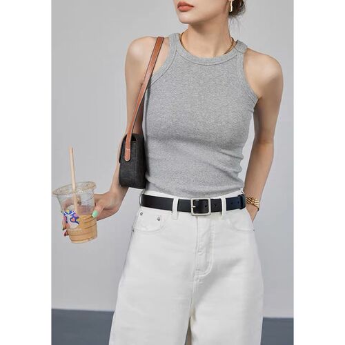 皮带女2024新款黑真皮百搭方扣纯牛皮复古配牛仔裤腰带男女士时尚
