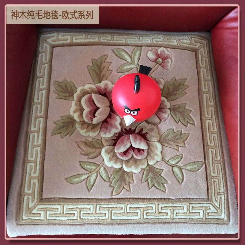 加厚新西兰纯羊毛手工皮沙发休闲贵妃躺椅套装坐垫订制沙发坐垫