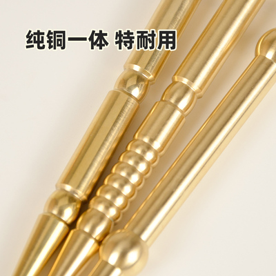 全黄铜点穴笔加长按摩柳才久诊疗棒足疗反射区按摩耳穴手部探穴笔