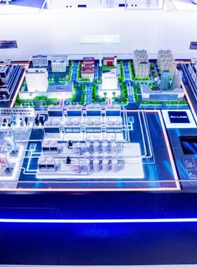 冷水机组循环水教学模型 空调组装生产线模型 冷冻站模型 定做