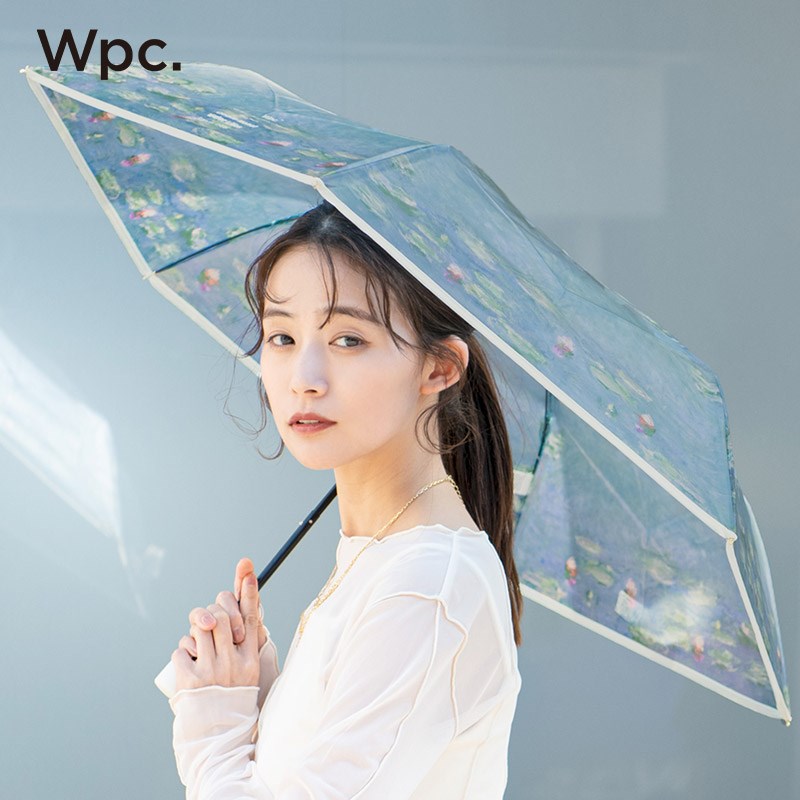 Wpc.梵高复古油画雨伞莫奈睡莲高颜值设计雨伞水墨透明便携折叠伞