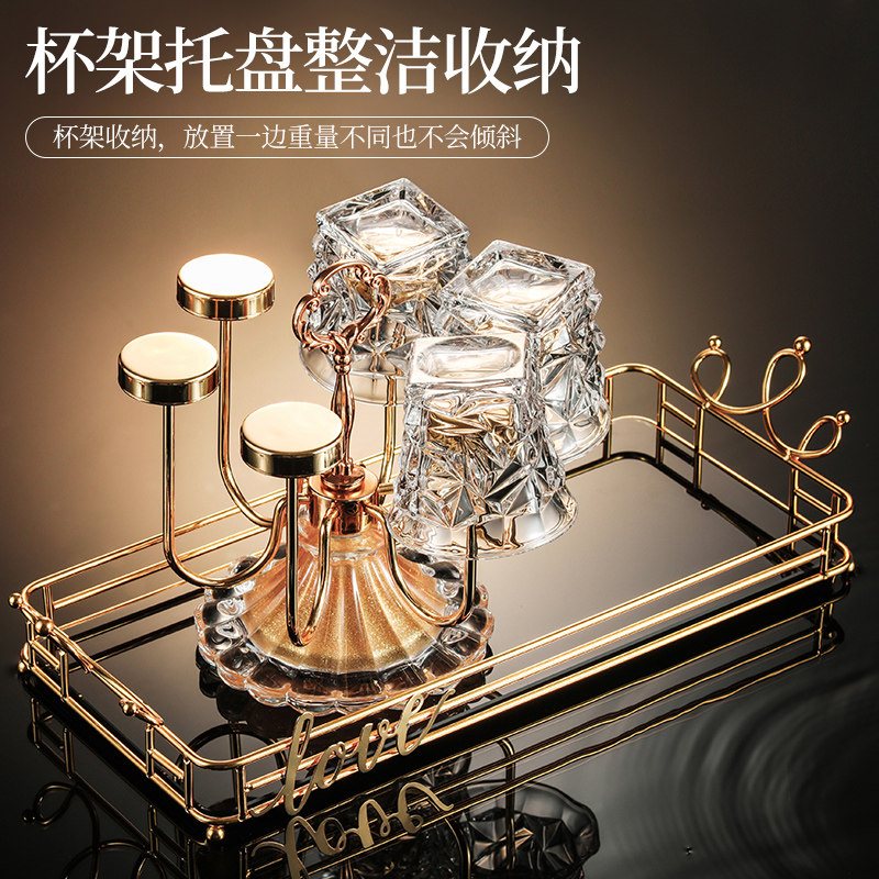 水晶玻璃储存酒壶白酒具洋酒樽威士忌酒杯套装红酒瓶磨砂口醒酒器