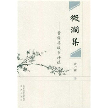 正版新书 微澜集-黄霖序跋书评选 黄霖著 凤凰出版社