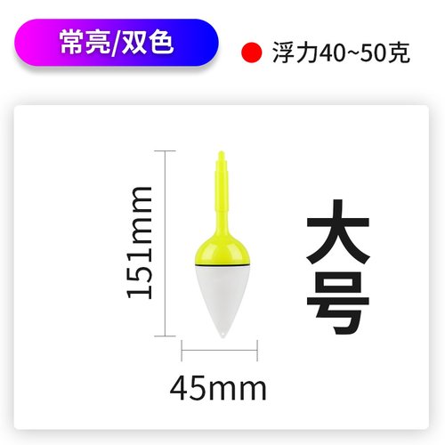 夜光变色大肚电子夜钓浮漂矶钓日夜两用浮钓海竿鲢鳙钓组浮标鱼漂