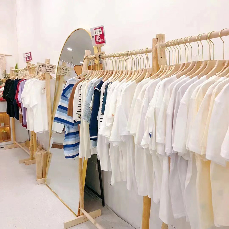 服装店原木落地陈列架树去皮干树枝装饰挂衣架晾衣架婚礼婚庆拱门