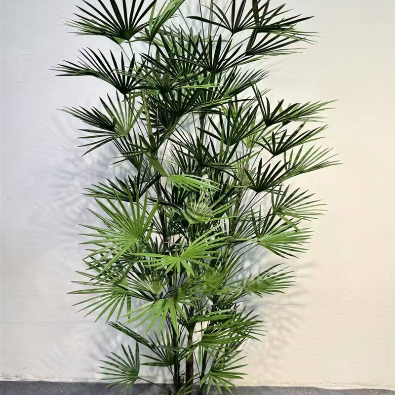 彷真绿植盆栽金山棕竹假竹室内客厅装饰造景摆件道具植物花箱田园