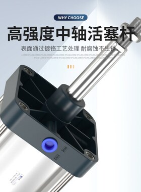 大缸径气缸大全大推力重型小型气动SC125/160/200/250X50X100X150