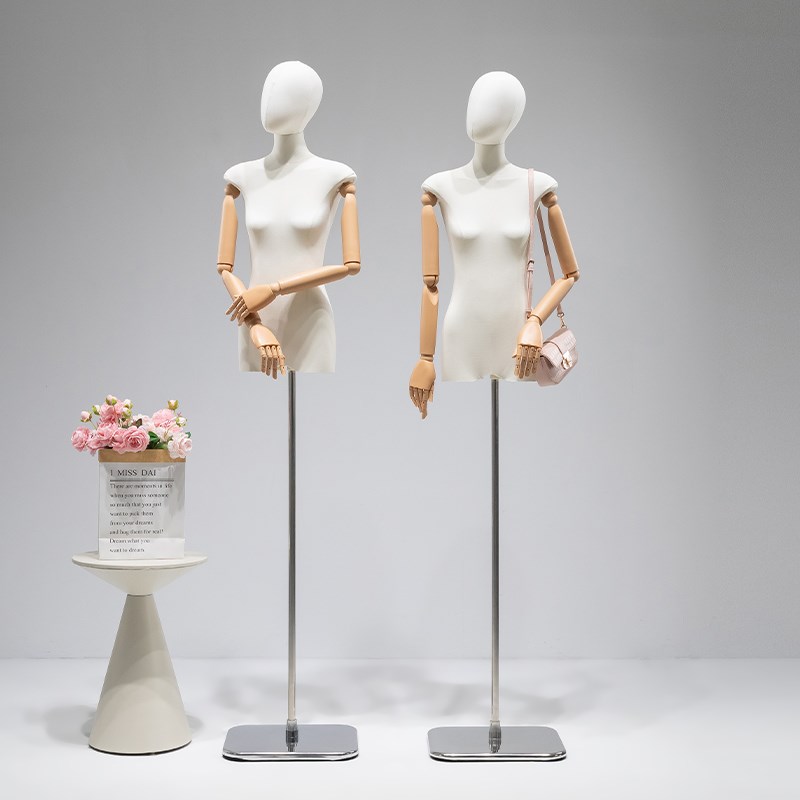 韩版扁身服装店半身人台假人橱窗平胸模特道具女装模特展示架全身