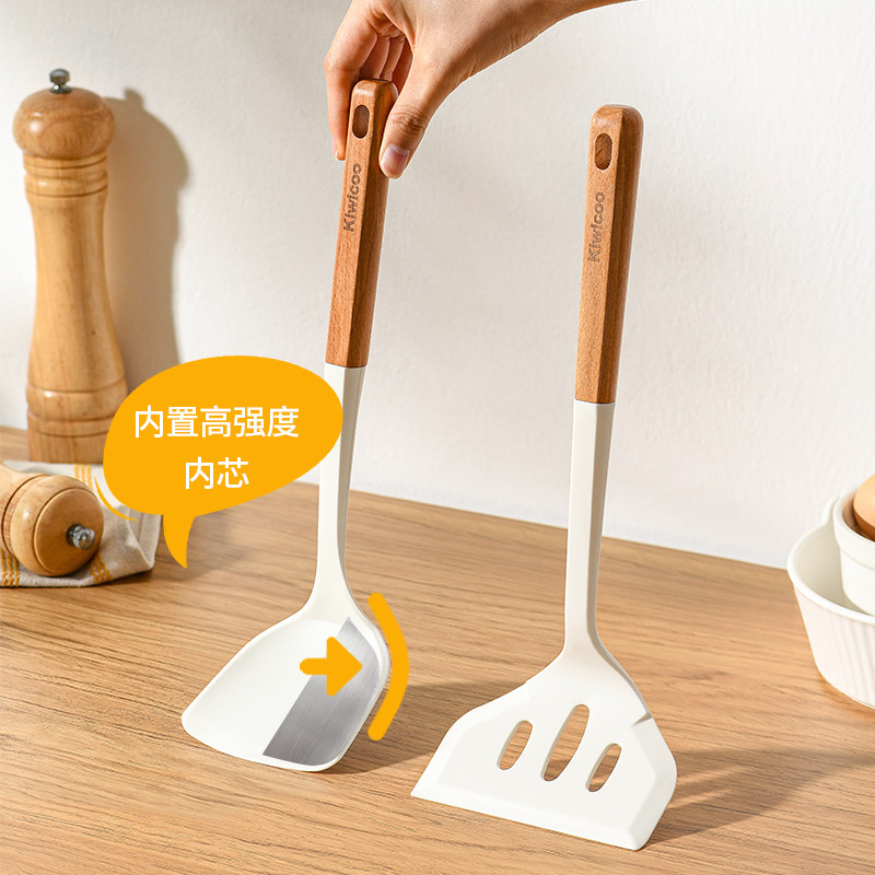 不粘锅硅胶铲家用炒菜铲子耐高温硅胶锅铲汤勺炒勺子煎铲厨具套装