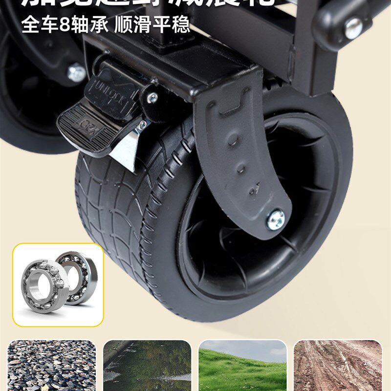 沙发露营车户外多功能营地车折叠长椅车推车坐躺两用拖车儿童可躺