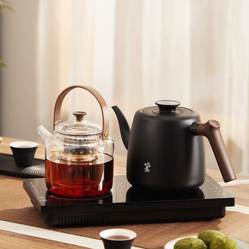 鸣盏全自动底部上水电热水壶嵌入式茶台一体电陶炉泡茶专用煮茶器