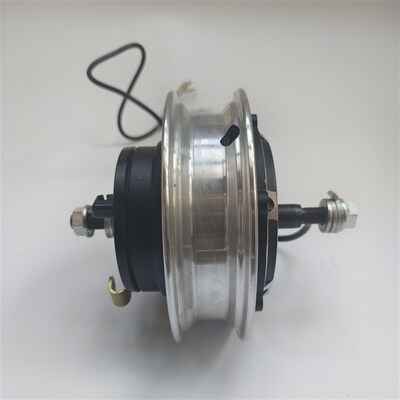 小哈雷10寸无刷轮毂电机24V36V48V350W500W电动滑板车鼓刹电机