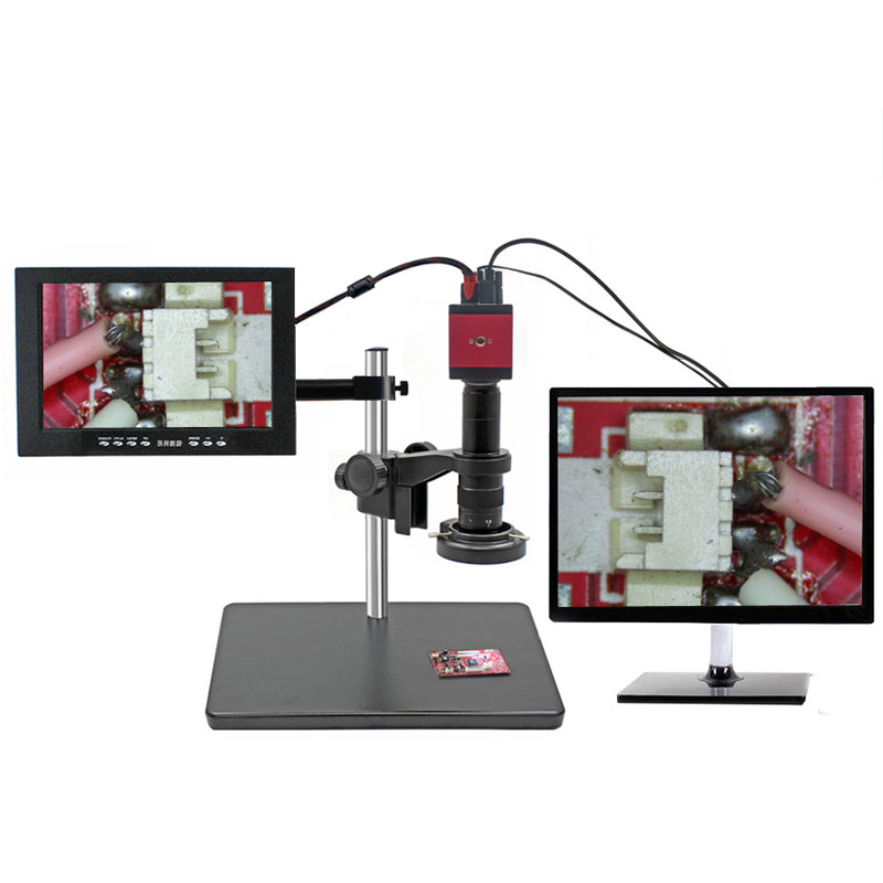 高清HDMI VGA工业相机视频维修摄像头双接口带十字线机械视觉检测