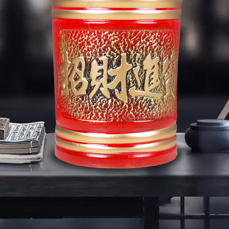 花盆陶瓷中国风招财进宝落地大号特大号金钱树发财树客厅高款绿植