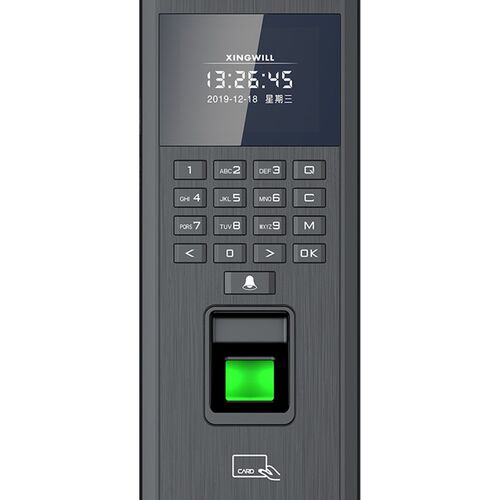 指纹门禁一体机 考勤刷卡玻璃门密码锁刷卡锁磁力锁电插锁门禁套