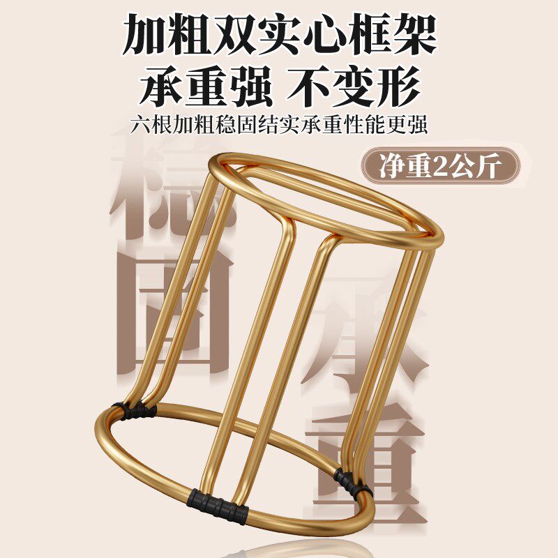 家用圆凳子塑料餐桌凳简约时尚高圆凳方凳加厚钢筋凳套凳实木商用
