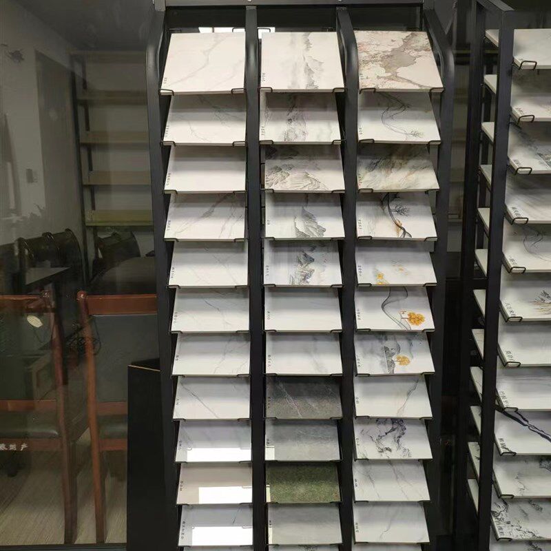 瓷砖展示架立式铝扣板石材地板样品展架色板架子吊顶橱柜门板货架