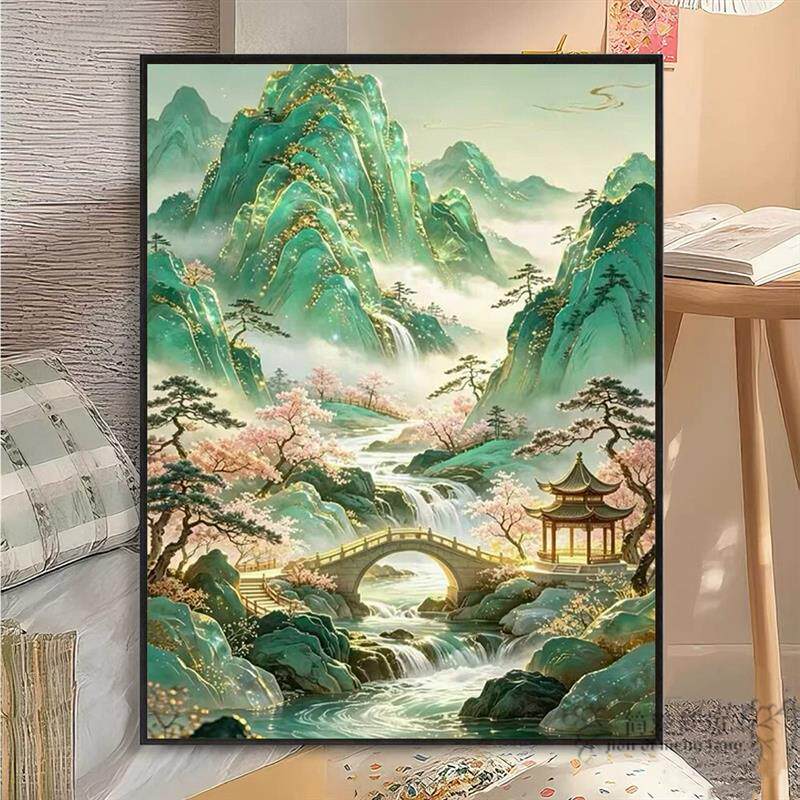 2026新款中国风风景满钻5D钻石画