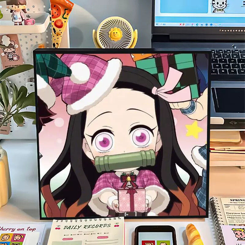 动漫鬼灭之刃满钻钻石画DIY手工粘贴画动漫人物祢豆子创意礼物5d