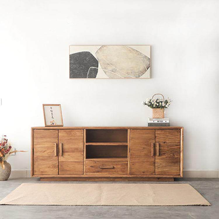 老榆木茶几电视机柜组合轻奢简约客厅民宿家具新中式电视机柜