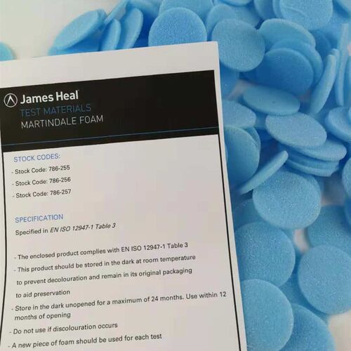 马丁代尔james heal786-255起毛起球  测试耐磨料布泡沫垫片MART