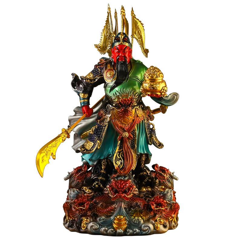 提刀关公树脂家用供奉神像店铺开业摆件关二爷武财神像招财办公室