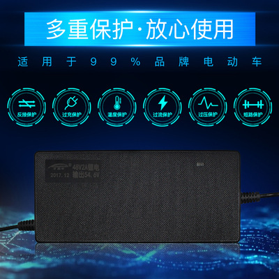 迪斯远锂电池电动车自行车充电器24V36V48V10AH42V2A54.6V3A包邮