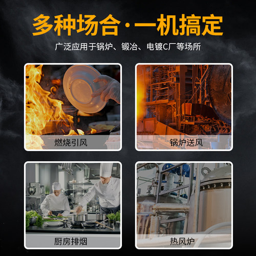 YN5-47锅炉引风机小型耐高温离心风机220V烟囱采暖炉工业除尘380V