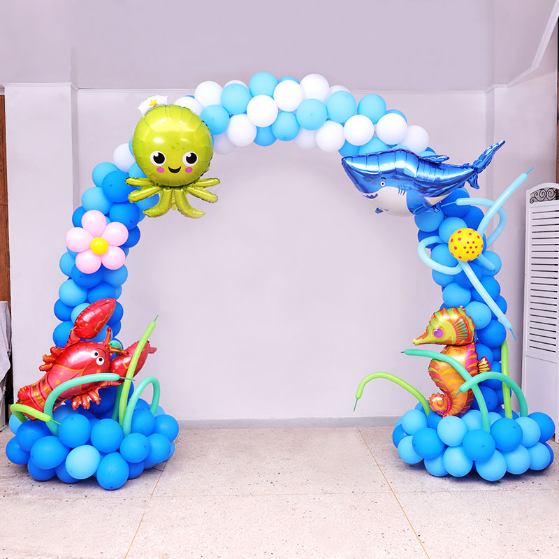 六一儿童节幼儿园小学气球拱门立柱支架学校店铺花架派对装饰布置