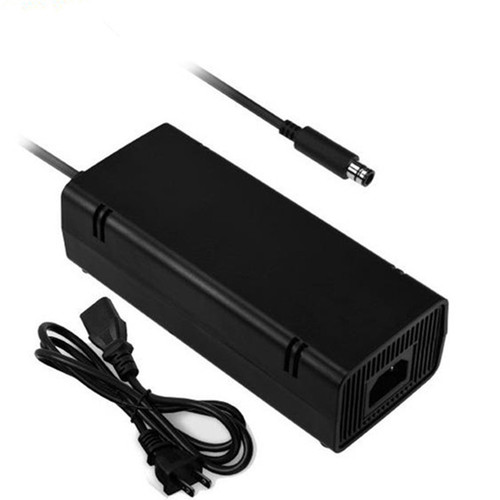 XBOX360 E版电源适配器 220V双圆孔电源线 适用SLIM版主机充电器